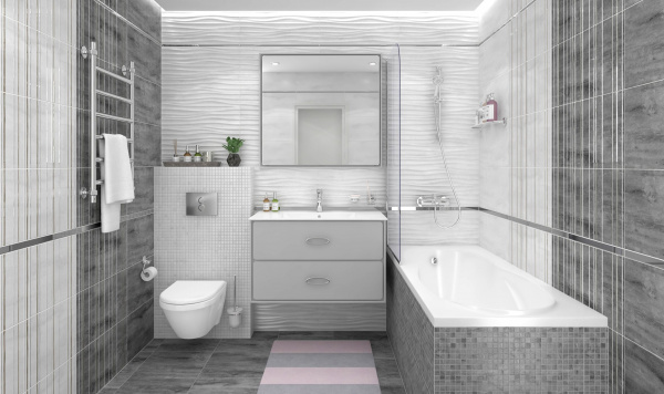 Мозаика Laparet Конкрете тёмно-серый 30х30