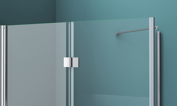 Душевая кабина BelBagno Albano 900x800x1950, прозрачное стекло, хромированный профиль, ALBANO-ASH-1-