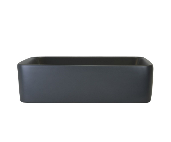 Раковина накладная Bronze De Luxe 480x380x140 мм цвет матовый серый, 1010-GM