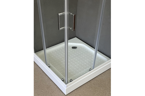 Душевая кабина Royal Bath 80х80х213, прозрачное стекло, белый профиль, RB 80HP-Т