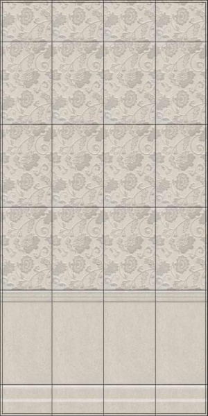 Плинтус Kerama Marazzi Сады Сабатини серый 25x15, FMB021