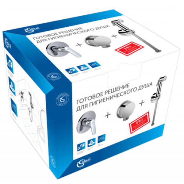 Комплект Ideal Standart: B0595AA IDEALSPRAY ECO,A5960AA CERAPLAN 2 (со скрытой частью), B9448AA IDEA