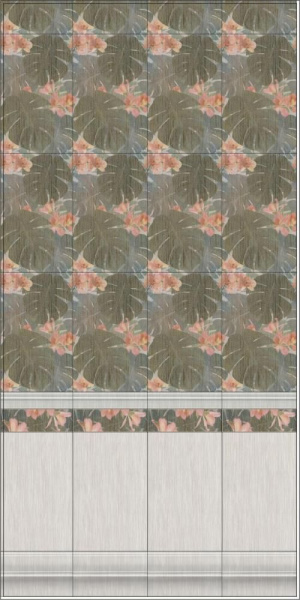 Бордюр Kerama Marazzi Пальмовый лес 25x7,7 HGD\A363\6000