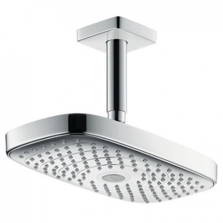 Верхний душ с душевым кронштейном Hansgrohe Raindance Select E 300 2jet EcoSmart, хром, 26608000