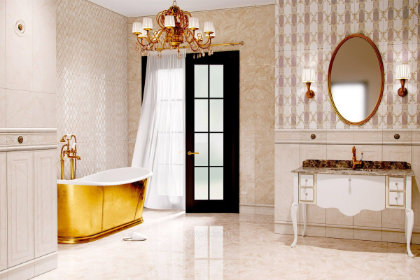 Керамическая плитка настенная Eurotile Ceramica ERMITAGE BEIGE 29,5х89,5, 582 EMU3BG