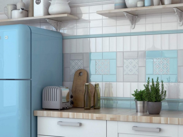 Плитка настенная Kerama Marazzi Мурано 7,4х15 голубой 16030