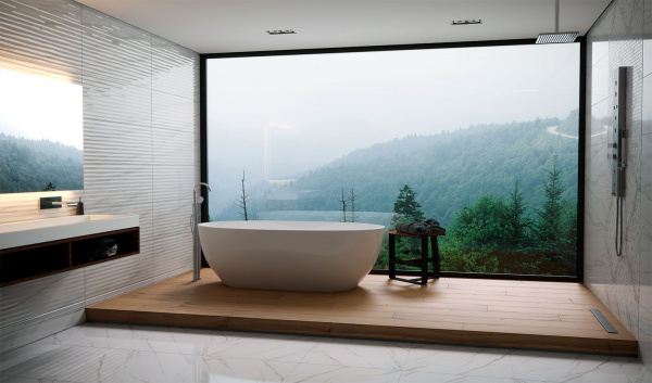 Керамическая плитка настенная Eurotile Ceramica CALACATTA 32,5х100, 922 CUS1WT