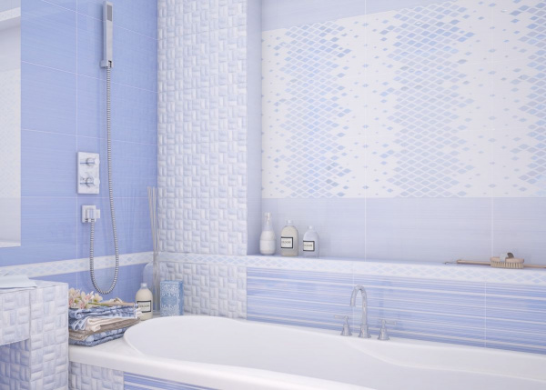 Керамическая плитка настенная AltaCera Твист синий / Twist Azul 249*500, WT9TWS03