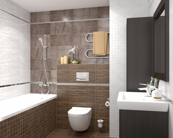 Декор Laparet Металлика чёрный 25х50