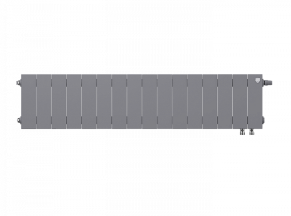 Радиатор биметаллический Royal Thermo PianoForte 200 /Silver Satin VDR - 16 секций, серебристый, RTP
