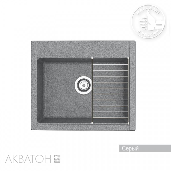 Кухонная Мойка Акватон Делия (Кухонная Мойка Акватон Делия 60 (Серая)NEW)