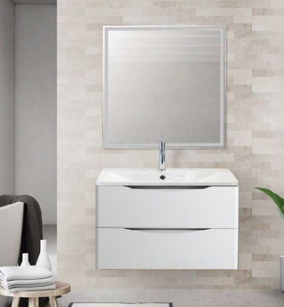 Тумба под раковину подвесная BelBagno ACQUA Bianco Lucido, 800x450x500, ACQUA-800-2C-SO-BL