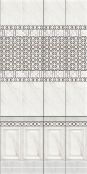 Плитка настенная Kerama Marazzi 25*40 Гран Пале беж панель 6353