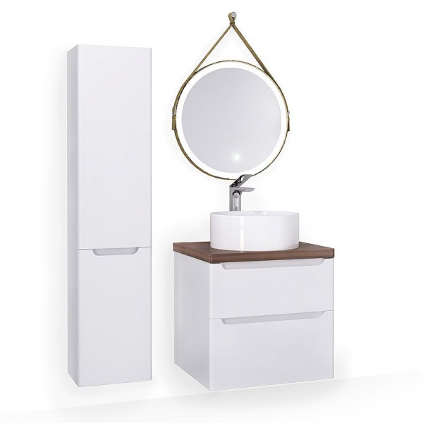 Зеркало Jorno Wood 50 с подсветкой и бесконтакт.включ., Wood.02.50/ТК