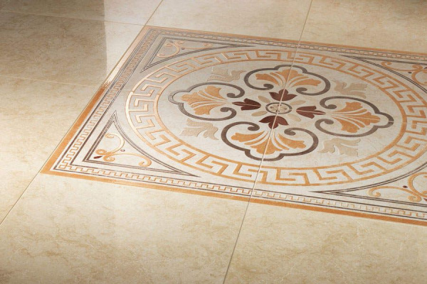 Декор напольный Atlas Concorde Unica Dorato Leaf 60х60х1