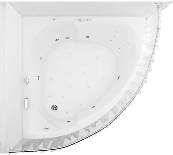 Карниз для ванны Aquanet Fregate полукруглый 120х120
