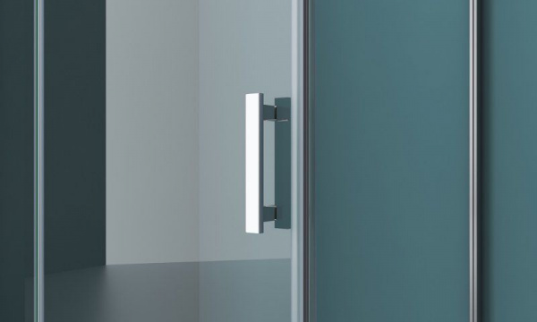 Душевая кабина BelBagno Kraft 90x90 прозрачное стекло, хром правый, KRAFT-A-12-90-C-Cr-R