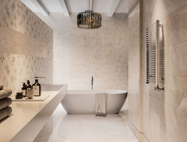 Керамическая плитка настенная Eurotile Ceramica YAKUTSK (рельеф) 29,5х89,5, 702 YKL2CR