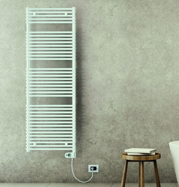 Электрический полотенцесушитель Lazzarini E-Catania 750W белый прямой, 389050