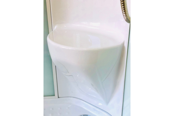 Гидромассажный бокс Royal Bath 90х90х217, белое/матовое стекло, хромированный профиль, RB 90HP7-WС-С