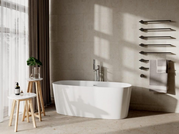 Бордюр Kerama Marazzi Багет Карму серый светлый мат 30х5, BLC023R