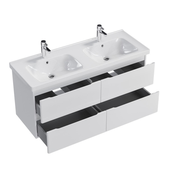 Тумба подвесная Sanstar Riana 125 с раковиной Гармония 125