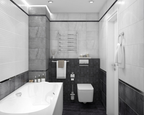 Декор Laparet Металлика мозаичный чёрный MM34034 25х25