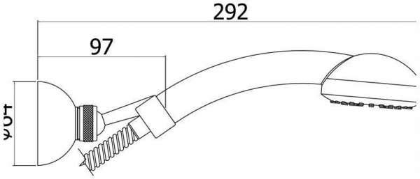 Ручной душ Paffoni Trieste Bis ZDUP082CR