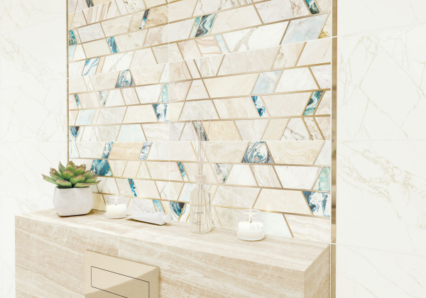 Керамическая плитка настенная New Trend Довер Айвори / Dover Ivory 249*500, WT9DOV01