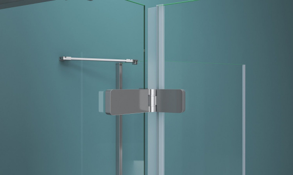 Душевая кабина BelBagno Kraft 800x800x1950, прозрачное стекло, хромированный профиль, KRAFT-A-22-80-