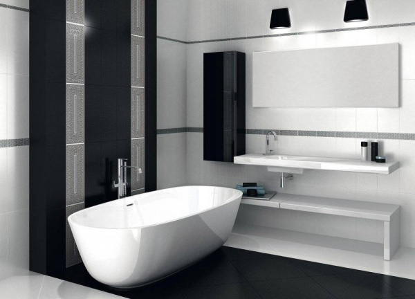 Плитка настенная Kerama Marazzi Лацио 20х50 черный 7094T