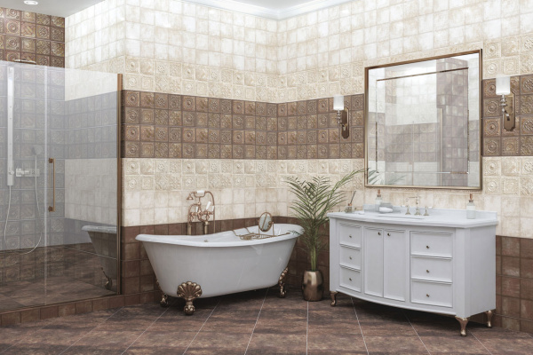 Керамическая настенная плитка Azori IDALGO TOLEDO DARK 31,5*63 1с, 507231101