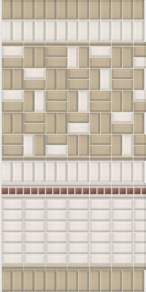 Бордюр Kerama Marazzi Клемансо 15х3,1 орнамент STG\A621\17000