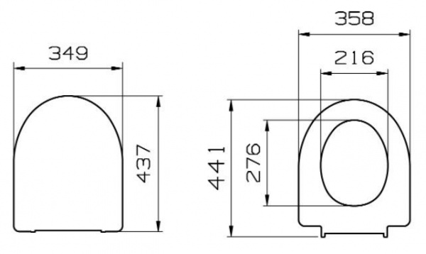 Сиденье для унитаза FORM 500 с микролифтом 97-003-009