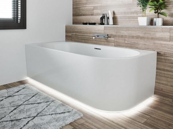 Ванна акриловая Riho DESIRE R 184x84 +светодиоды с размещением под ванной, BD0500500K00133