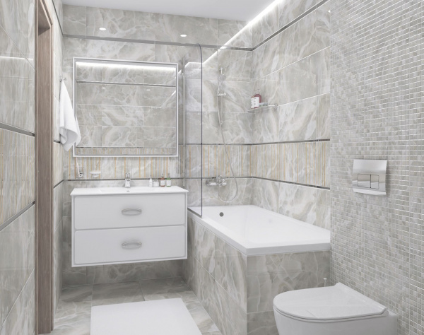 Мозаика Laparet Плазма зелёный 30х30