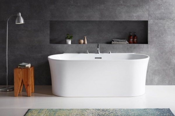 Ванна акриловая BelBagno 150*80 см, белая, BB409-1500-800