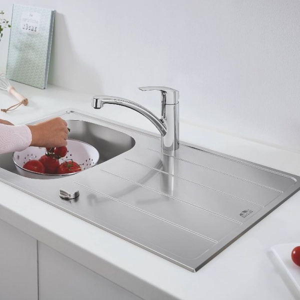 Смеситель для кухни Grohe Eurosmart, хром, 33281003