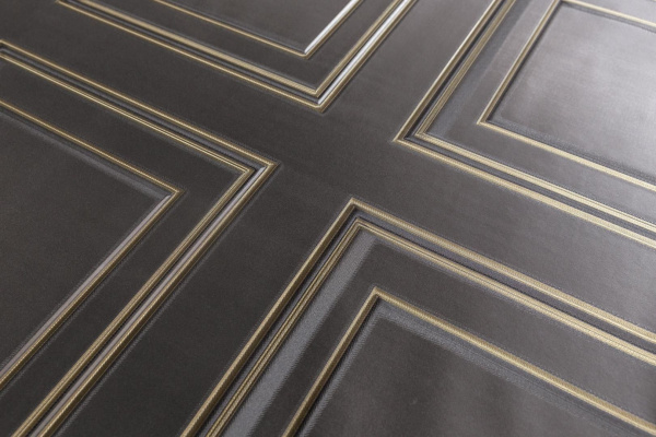 Обои виниловые Kerama Marazzi Буазери мотив, чёрный, KM6705