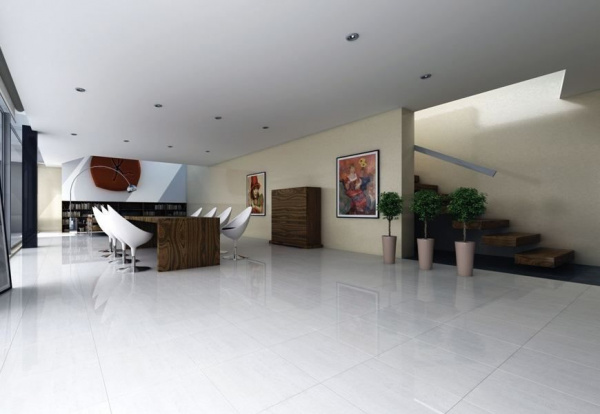 Керамогранит Grasaro Travertino Polish Light Grey/Светло-серый G-410 60x60 G-410/PR/60x60