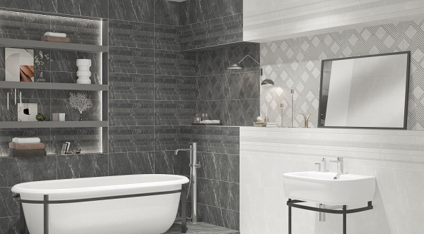 Керамическая плитка настенная Azori HYGGE GREY MIX 31,5*63, 508261101