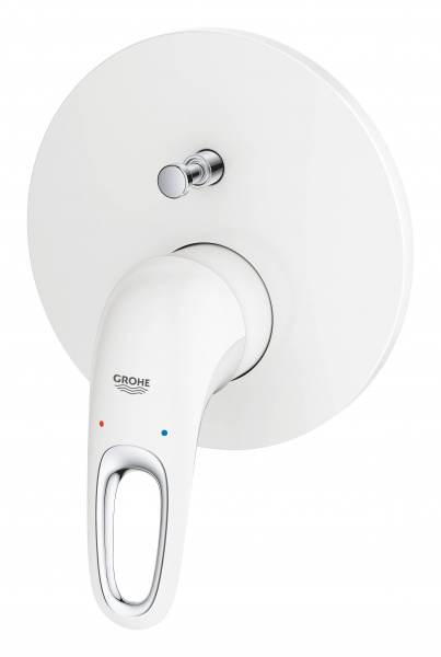 Смеситель для ванны Grohe Eurostyle 2015 Solid, внешняя часть, белая луна, 24049LS3