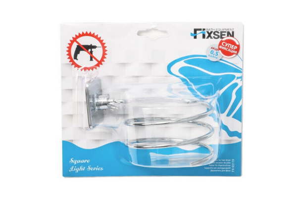 Держатель для фена Fixsen Сквер, хром, FX-93119
