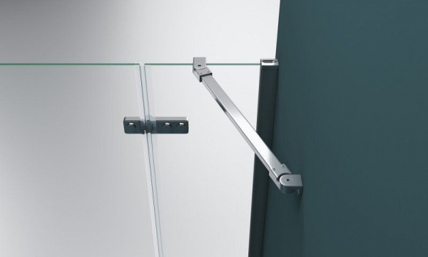 Душевая кабина BelBagno Kraft 90x80 прозрачное стекло, хром правый, KRAFT-AH-22-90/80-C-Cr-R