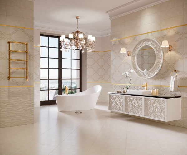 Керамическая плитка настенная Eurotile Ceramica MARBELIA (панель) 29,5х89,5, 662 MBM1BN
