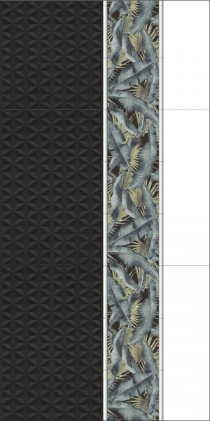 Плитка настенная Kerama Marazzi Диагональ белый структура 25x75, 12119R