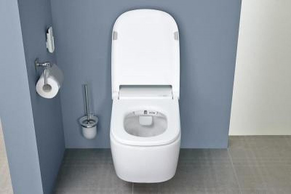 Унитаз подвесной Vitra V-Care Basic, интеллектуальный, с функцией биде, с крышкой микролифт, белый,