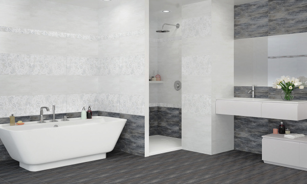 Бордюр Azori Pandora Grey Geometry 63*7.5 585711002