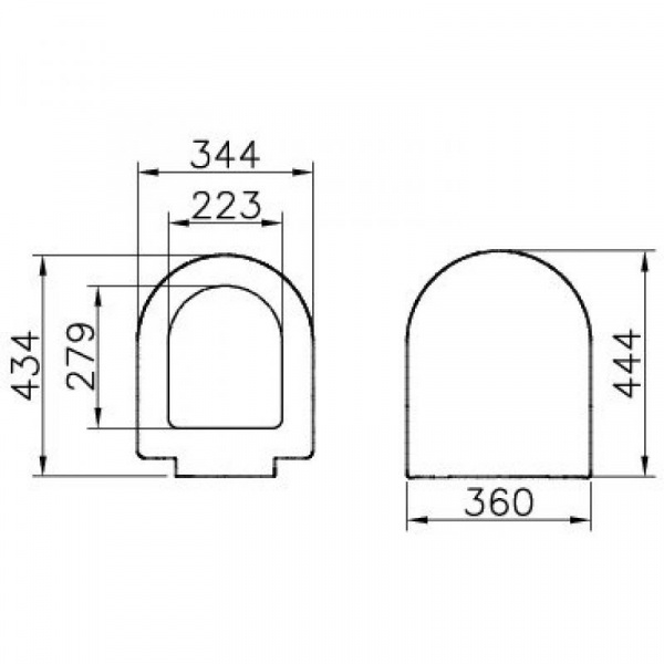 Сиденье с микролифтом, дюропласт 72-003-309