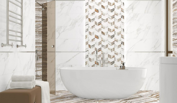 Бордюр Alma Ceramica Металлик Глосси Сильвер / Metallic Glossy Silver 12*740*9, BWM71MET707